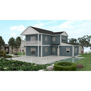 145 M2 Çift Katlı Prefabrik Ev
