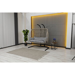 İki̇li̇ Rattan Salincak Bej