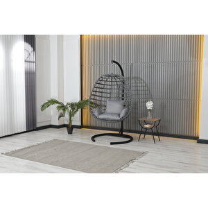 Tekli̇ Rattan Salincak Antrasit