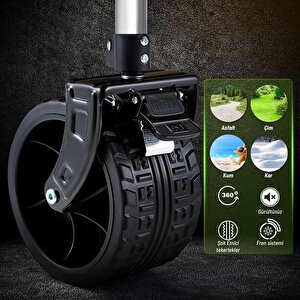 Workpro Wp285016 100kg 4 Tekerli Katlanabilir Ağır Hizmet Taşıma Arabası / Plaj Arabası