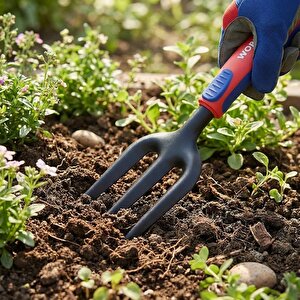 Workpro Wp331027 290x82mm Çelik Profesyonel Mini Bahçe Çatalı