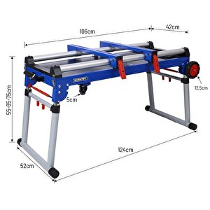 Wp289020 150kg 4’ü 1 Arada Tekerlekli Çok Amaçlı Profesyonel Çalışma Tezgâhı