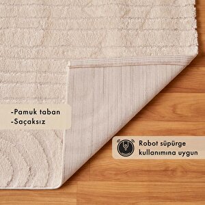 Horizon Modern Halı Beyaz (120x180 Cm) Beyaz