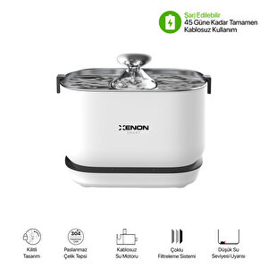 Akıllı Kedi Tuvaleti, Mama Kabı, Su Pınarı, Filtre, Atık Torbası Ve Koku Tableti Seti