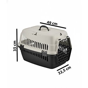 Xxl Kedi Tuvaleti Başlangıç Seti (tuvalet+paspas+taşıma Çantası) Bej