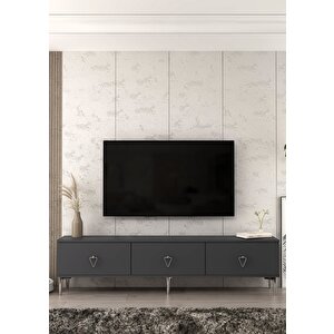 1344tv180-1ct Tv Sehpasi ANTRASİT-GÜMÜŞ Antrasit Gümüş