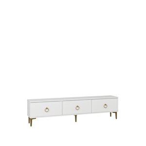 1349tv180-1ct Tv Sehpasi BEYAZ-ALTIN