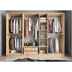 Bar Yedi Kapaklı Gardırop Çam G.y.b_3_315cm 315 cm