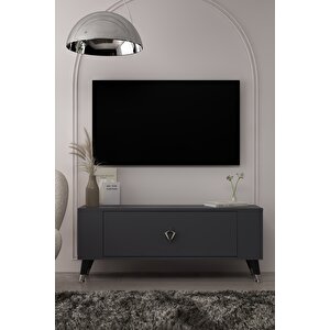 Tv1352dd Retro-32 Tv Sehpasi ANTRASİT-GÜMÜŞ Antrasit Gümüş