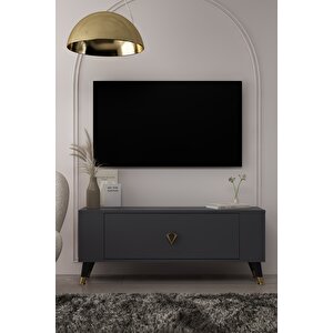 Tv1352ct Retro-32 Tv Sehpasi ANTRASİT-ALTIN Antrasit