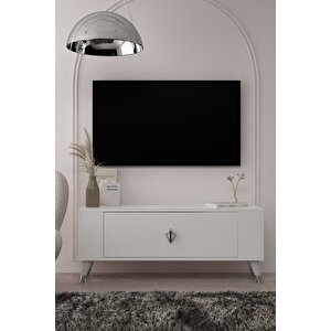 Tv1352ct Retro-32 Tv Sehpasi BEYAZ-GÜMÜŞ Beyaz-Gümüş