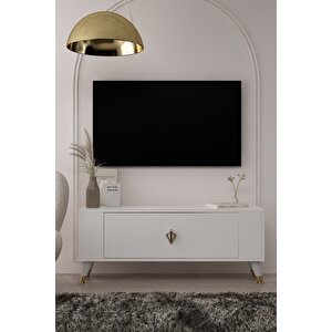 Tv1352ct Retro-32 Tv Sehpasi BEYAZ-ALTIN Beyaz-Altın