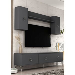 1347tv180-1ct Tv Sehpasi,tv Üni̇tesi̇ ANTRASİT-GÜMÜŞ Antrasit Gümüş