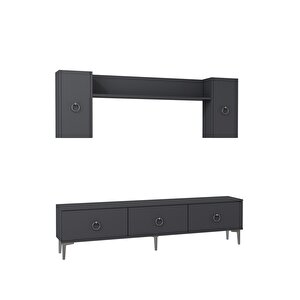 1347tv180-1ct Tv Sehpasi,tv Üni̇tesi̇ ANTRASİT-GÜMÜŞ