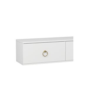 1348tv180-1dd Duvara Montaj Tv Sehpasi,tv Üni̇tesi̇ BEYAZ-ALTIN