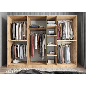Eko Yedi Kapaklı Gardırop Çam&mermer G.y.e_9_280cm 280 cm