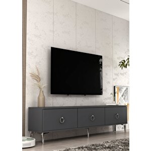 1349tv180-1dd Tv Sehpasi ANTRASİT-GÜMÜŞ Antrasit Gümüş