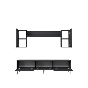 1348tv180-1ct Duvara Montaj Tv Sehpasi,tv Üni̇tesi̇ ANTRASİT-GÜMÜŞ