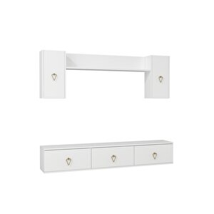 1343tv180-1ct Duvara Montaj Tv Üni̇tesi̇ , Tv Sehpasi BEYAZ-ALTIN