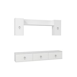 1343tv180-1ct Duvara Montaj Tv Üni̇tesi̇ , Tv Sehpasi BEYAZ-GÜMÜŞ