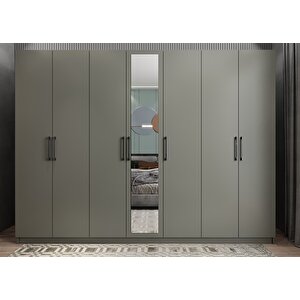 Bar Yedi Kapaklı Gardırop Antrasit  G.y.b_2_280cm 280 cm