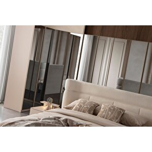 Bons Full Aynalı Köşe Gardırop