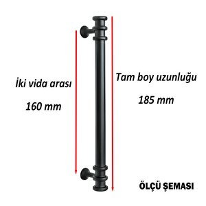 15 Adet Sarmaşık Kulp Mat Siyah 160 Mm Kulp Mobilya Mutfak Dolabı Çekmece Dolap Kapak Kulpu Kulbu Metal Kulpları