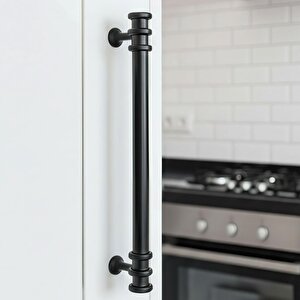 15 Adet Sarmaşık Kulp Mat Siyah 160 Mm Kulp Mobilya Mutfak Dolabı Çekmece Dolap Kapak Kulpu Kulbu Metal Kulpları
