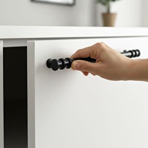 15 Adet Sarmaşık Kulp Mat Siyah 160 Mm Kulp Mobilya Mutfak Dolabı Çekmece Dolap Kapak Kulpu Kulbu Metal Kulpları