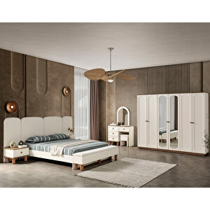 Sude Bohem Benchli Modern 6 Kapaklı Yatak Odası Takımı