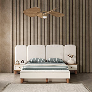 Eymense Sude Bohem Benchli Modern 6 Kapaklı Yatak Odası Takımı