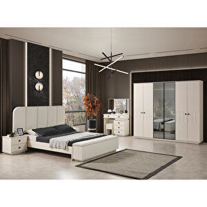 Petek Benchli Modern 6 Kapaklı Yatak Odası Takımı