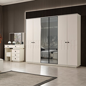 Petek Benchli Modern 6 Kapaklı Yatak Odası Takımı