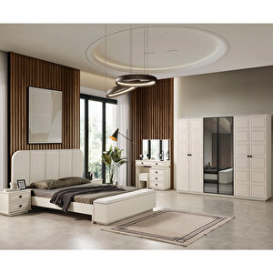 Vizyon Bohem Benchli Modern 6 Kapaklı Yatak Odası Takımı