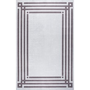 Bianca Eco Dijital Baskı Makinada Yıkanabilir Kaymaz Taban Dekoratif Halı Kahverengi 21531 100x400 cm