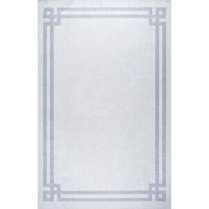 Bianca Eco Dijital Baskı Makinada Yıkanabilir Kaymaz Taban Dekoratif Halı Gri 21283 100x400 cm