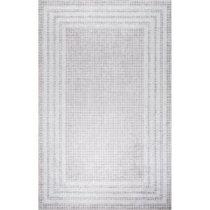 Bianca Vl Eco Dijital Baskı Makinada Yıkanabilir Kaymaz Taban Dekoratif Halı Bej 42710 100x400 cm