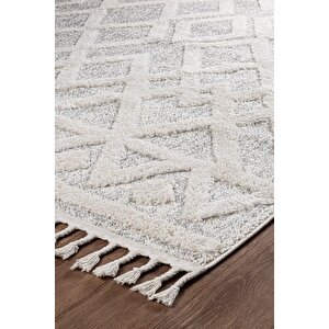 Norway Vl Bukleli Premium Yumuşak Peluş Post Iskandinav Oturma Odası Salon Halısı 65373a 100x300 cm