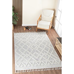 Norway Vl Bukleli Premium Yumuşak Peluş Post Iskandinav Oturma Odası Salon Halısı 65373a 80x150 cm