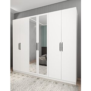 Life 6 Kapaklı Gardırop Beyaz G.a.l_1_270cm 270 cm