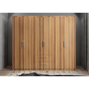 Eko Harika 6 Kapaklı Gardırop Ceviz G.a.h.e_5_277cm 270 cm