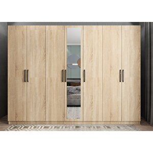 Bar Yedi Kapaklı Gardırop Meşe G.y.b_4_245cm 245 cm