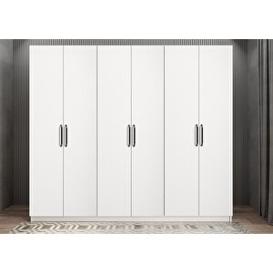 Eko Life 6 Kapaklı Gardırop Beyaz G.a.l.e_1_270cm 270 cm