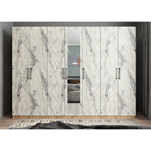 Bar Yedi Kapaklı Gardırop Çam&b.mermer  G.y.b_11_280cm 280 cm
