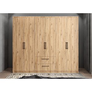 Eko Harika 6 Kapaklı Gardırop Çam G.a.h.e_3_277cm 270 cm