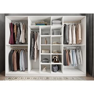 Life Eko Yedi Kapaklı Gardırop Beyaz G.y.l.e_1_280cm 280 cm
