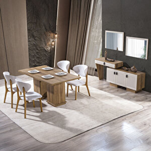 Eymense Luna 6 Sandalyeli Yemek Masa Takımı