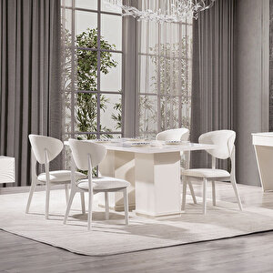 Dora 6 Sandalyeli Yemek Masa Takımı