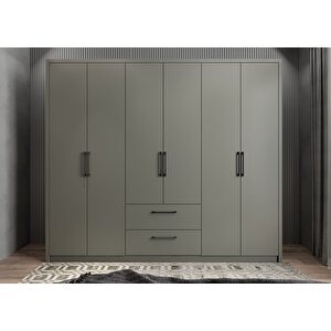 Eko Harika 6 Kapaklı Gardırop Antrasit G.a.h.e_2_277cm 270 cm