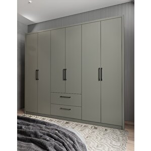 Eko Harika 6 Kapaklı Gardırop Antrasit G.a.h.e_2_277cm 270 cm